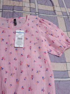 Floral Print Pink Top