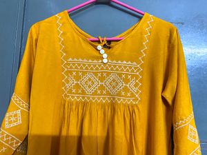This The Mustard Yellow Tunic Kurta