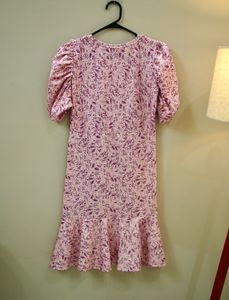 Pink Floral Mini Dress