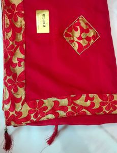 NEW RED SAREE