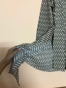 Zara Zebra Print Shirt-Dress
