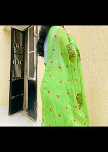 green saree