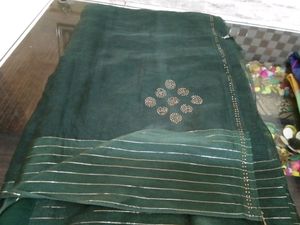 Green Cotton Saree