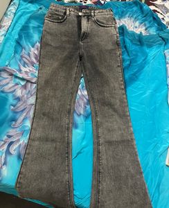 Grey Bootcut Denim