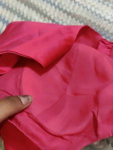 Megentha Pink Colour Sleeveless Blouse