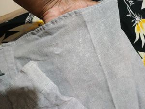 Gray Casual Shirt khadi fabric