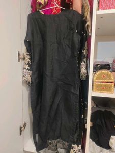 Original pakistani black suit set