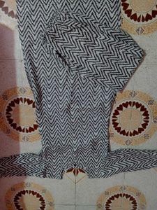 Zigzag Print Kurta Set