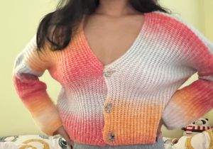 Colorful Knit Cardigan