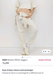 Original Brand H&amp;M Women Joggers Size L .with Tag