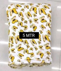 Butterfly Print Fabric - 5 Meters