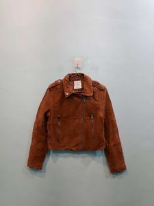 🇺🇸 Mango Leather Imported Short Jacket