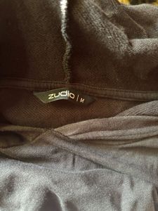 Stylish Black Cropped Hoodie