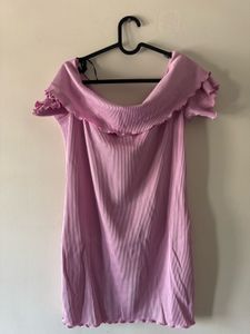 H&amp;M Pink Off Should Dress