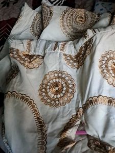 Embroidered Cream Dress