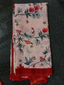 Floral Print Saree