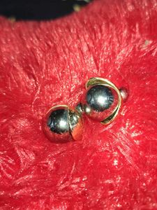 Elegant Silver &amp; Black Earrings
