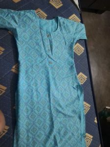 Blue Printed Kurta