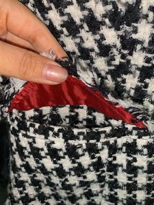 Houndstooth Cropped Jacket