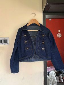 Denim Cropped Jacket