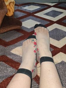 used nylon socks