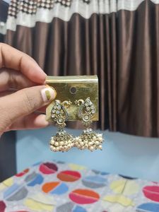 Pearl Jhumka Earrings