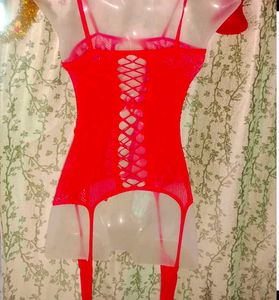 Red Babydoll  body Stocking