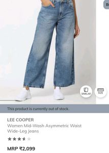Lee Cooper Asymmetrical Waist Women Jeans 👖