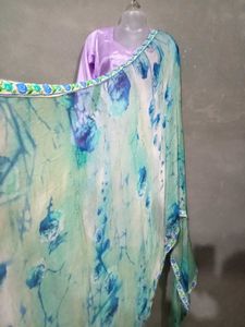 Purple Satin Salwar Suit