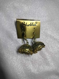Golden Black Jhumka