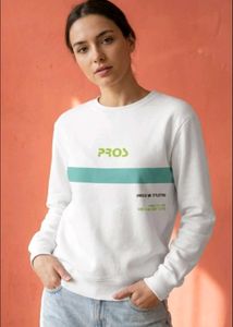 Stylish Unisex White Sweatshirt