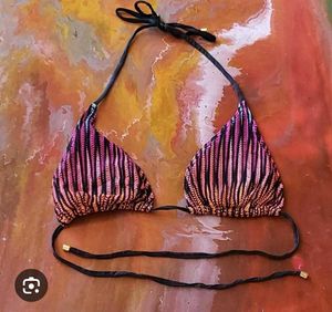 Patterned Bikini Top