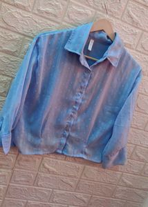 cute sky, blue top and unique colour Jeans🍬