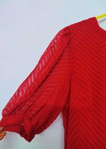 Red Chevron Top