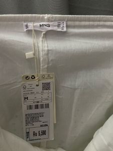 White Ethnic Embroidered Pure Cotton Dress