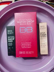 Combo Swiss Beauty BB Cream + Foundation + Fixer
