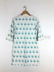 White Printed Kurta (Women’s)