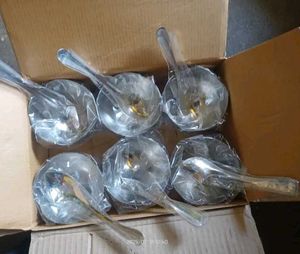 Stainless Steel Cut Design Dessert Cups and Servin
