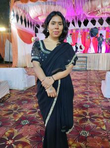 Black - Embellished Saree