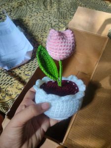 CROCHET MINI FLOWER POT