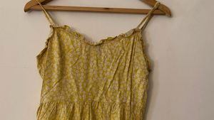 Yellow Floral Cami Dress
