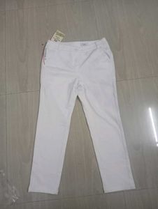 White Straight Leg Pants