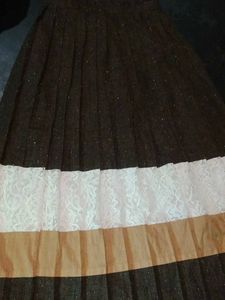 Vintage High-waist Pleated Skirt