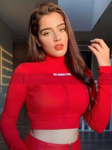 BurgerBae Red Turtleneck