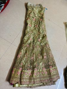 Embroidered Lehenga Skirt &amp; Dupatta Set