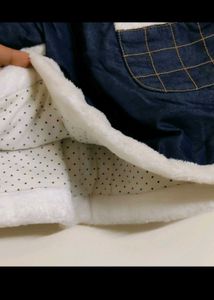 Cute Bunny Denim Dress for winters