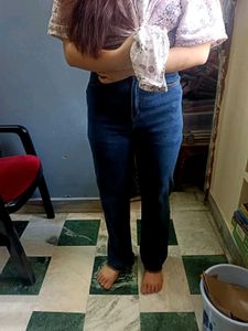 Hand Painted Wide Leg Jeans