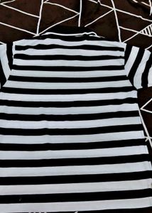 Striped Polo Top with Levis Logo