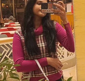 Pink & White Sweater