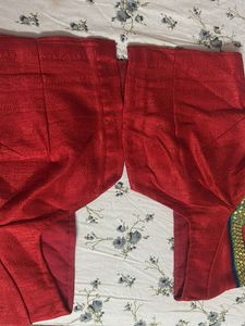 Red Embellished Blouse